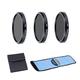 Camera Accessories Bundle Set For Panasonic Lumix DMC LX100, LX100 II camera including ND2 ND4 ND8 Filters set, Black filter pouch