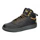 adidas Men's Hoops 3.0 Mid Lifestyle Basketball Classic Fur Lining Winterized Shoes Sneakers, core Black/core Black/preloved Yellow, 8 UK