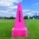 FORZA Multi Sport Training Marker Cones – Durable Plastic Traffic Cones for All Sports & Training Drills | Bright Fluorescent Colours Options [Pack of 10 or 100] (12 Inch, Pink, Pack of 100)