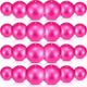 Hungdao 24 Pcs Small Pilates Ball 9 Inch Exercise Ball for Yoga Classroom Core Ball Barre Ball for Aerobics Classes Yoga Ball for Bender Training Physical Therapy Balance Stretching (Rose Red)