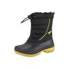 Winterstiefel KANGAROOS "K-Ben", Damen, Gr. 28, bunt (schwarz, lemon), Textil, sportlich, Schuhe, Snowboots, Winterboots, Winterschuhe, wasserabweisend
