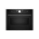 NEFF N90 C24MT73G0B Compact Oven with Microwave Function, Premium 6.8" Full Touch Display, Wi-Fi Enabled, Pyrolytic Self Cleaning, Inverter Technology, 60 x 45cm, Graphite Grey