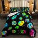 Sports Down Comforter Tie Dye 3D Ball Black Bedding Set Basketball Baseball Football Comforter Set for Boys Girls Duvet Insert/Quilt Set Single Size