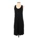 Saturday Sunday Casual Dress - Midi Scoop Neck Sleeveless: Black Dresses - Women's Size Small