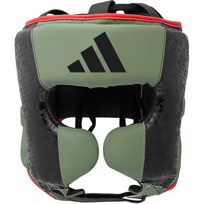 Kopfschutz ADIDAS PERFORMANCE "Combat 50 Headguard" Gr. L, grün (grün, schwarz), Protektoren, L