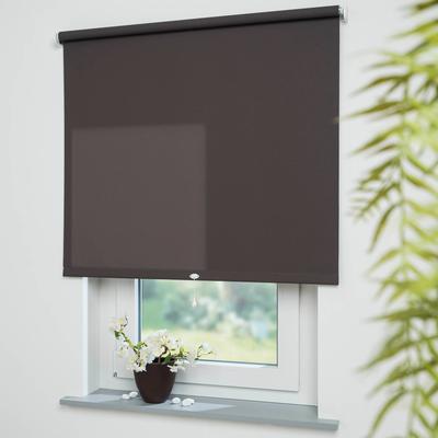 Springrollo LIEDECO "Uni" Gr. 4, braun (cappuccino, bitte auswählen), B:242cm H:180cm, Kunststoff, Metall, Polyester, Rollos, Rollowelle 36 mm, starke Feder Image