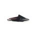 FRYE Mule/Clog: Black Print Shoes - Women's Size 8 1/2 - Almond Toe