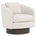 Barrel Chair - Bernhardt Camino Upholstered Swivel Barrel Chair Polyester in Brown | 30.5 H x 32 W x 32 D in | Wayfair N5712S_1429-002