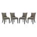 Modway Marquis Side Chair Dining Chair Faux Leather/Upholstered in Gray | 39.5 H x 38 W x 24 D in | Wayfair 889654151579