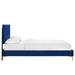 Modway Platform Bed Upholstered/Velvet in Blue | 25.5 H x 79 W x 79 D in | Wayfair 889654269021