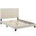 Modway Melanie Platform Bed w/ Mattress Metal in Brown | 48 H x 40 W x 64.4 D in | Wayfair 889654131946