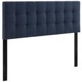 Modway Lily Panel Headboard Upholstered, Linen in Blue/White | 22.5 H x 78.5 W in | Wayfair 889654012504