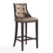 Red Barrel Studio® 31.5" Bar Stool Wood/Upholstered/Leather in Brown | 45 H x 19 W x 22.5 D in | Wayfair E6C63A0B19384FFAAB21FBD15483C357