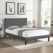 Latitude Run® Hamud Queen bed, Tufted Platform Bed Upholstered/Polyester | 46 H x 56.5 W x 79.5 D in | Wayfair 7D524801AC98405D897FC13F5345384C