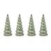 The Holiday Aisle® Lior 8.25" LED Glass Tabletop Holiday Trees, Set of 4 Glass/Mercury Glass | 8.25 H x 3.25 W x 3.25 D in | Wayfair