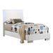 Ivy Bronx Heinrik Bed Wood in Brown/White | 48.5 H x 81 W x 42.25 D in | Wayfair 31A7C61A18884D0FB76DACC6979866E8