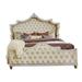 Willa Arlo™ Interiors Duxbury Bed Upholstered/Velvet in Brown/White | 79.25 H x 87.75 W x 85.75 D in | Wayfair EF73BAFB13F0499D80FEAC46D7087C17