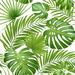 Bay Isle Home™ Shirah Exotic Leaves, Rainforest. Tropic Leaf Pattern On Canvas by Leezardus Graphic Art Canvas in Green | Wayfair