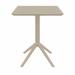 AllModern Farrah Folding 23.6" Square Bistro Tabl Plastic in Brown | Outdoor Furniture | Wayfair 6BC2D63E32194E86B4630C8004DDFD3E