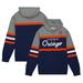 Men's Mitchell & Ness Navy Syracuse Orange Head Coach Pullover Hoodie