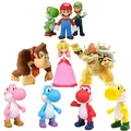 Figurines Super Mary 10-17cm jouets Mario Bros Luigi Yoshi Matkey Kong Wario modèle d'anime