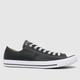 Converse all star ox leather trainers in black