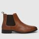 schuh dominic leather chelsea boots in tan