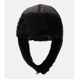Shearling-trimmed Down Hat