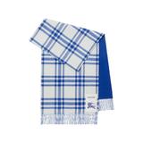 Equestrian Patch Check Cashmere Fringe Scarf At Nordstrom