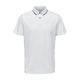 Poloshirt SELECTED HOMME "SLHLEROY COOLMAX SS POLO NOOS" Gr. L, weiß (bright white) Herren Shirts Kurzarm