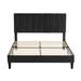 Full Size Frame Platform Bed with Upholstered Headboard