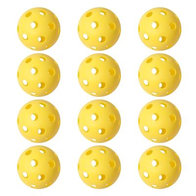 GSE™ 12-Pack Plastic Hollow Practice Baseballs, Training Softballs/Baseballs, Compatible with Indoor Pickleball Balls