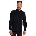 JP 1880 Herren Cord, Tracht, Langarm, Buttondown-Kragen, Modern Fit Hemden, Navy Blau, XXXXXL