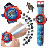Gasue Men s Wrist Watches Children Projector Watch 24 Pattern Dinosaur Projector with Plastic Strap Kids Story Educational Toy Multicolor