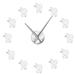 Xipoxipdo Silent Wall Clock Dentist Frameless DIY Acrylic Wall Watch Tooth Modern Design Oversized Time Wall Clock