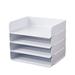 Stackable Paper Tray Office Paper Letter Tray Vertical Paper Tray Desk File Organizer Document Holder