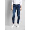 5-Pocket-Jeans BUGATTI, Damen, Gr. L44, Langgrößen, blau (dunkelblau), 81% Baumwolle, 9% Polyester, 6% Elastomultiester, 4% Elasthan, Jeans, mit Flexcity-Stretch