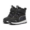 Winterboots PUMA "EVOLVE BOOT AC+ INF", Kinder, Gr. 22, schwarz-weiß (puma schwarz, strong gray, puma weiß), Textil, sportlich, Schuhe, Snowboots, Winterstiefel, Winterschuhe, für Kinder