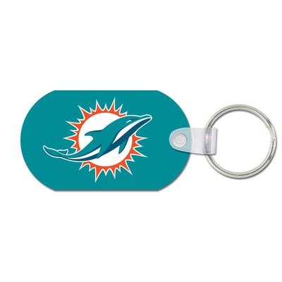 Miami Dolphins Metall-Logo-Schlüsselanhänger – Aluminium Image