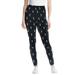 Plus Size Women's Peanuts Snoopy Allover Print Leggings by Peanuts in Black Snoopy (Size L)