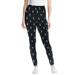 Plus Size Women's Peanuts Snoopy Allover Print Leggings by Peanuts in Black Snoopy (Size M)
