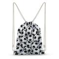 Soccer Drawstring Backpack - Drawstring Bags for Men Swim Bag for Beach Swim Swimming Pool Draw String Bags Sports Gym Bag