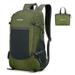 Gecheer Hiking Backpack Lightweight Foldable Backpack Waterproof for Men Women Cycling Camping Olive Green