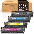 STAROVER 305X CE410X Remanufactured Compatible Toner Cartridge Replacement for HP 305A CE411A CE412A CE413A for HP LaserJet Pro 400 color M451dn M451nw M451dw MFP M475dw M475dn M375nw M351a (4-Pack)