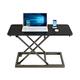 Computer desk Height Adjustable Standing PC Desk Foldable Laptop Stand Desktop Heightening Stand 23×13 Inches Stand Up Writing Desk for Home, Office, Workstation Home office desk (Color : Black)