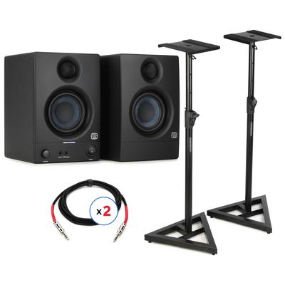 PreSonus Eris 3.5 3.5-inch Powered Studio Monitors with Stands and Cables