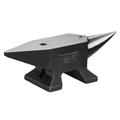 VEVOR Blacksmith Anvil 10 kg with One Bigorne Anvil Cast Steel Work Table 260 x 82 mm Hardness 50HRC London Style with Round Hole 9.5 mm and Square 16 mm Metal Workshop Metal Workshop