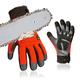 Vgo... Chainsaw Gloves Protection on Both Hand 12-Layer, Anti Cut Gloves Knife Proof, Forestry Work Gloves Touchscreen Utility Touchscreen in Cowhide