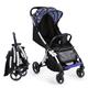 Sivio Pushchair, Lightweight Stroller, All Aluminum Frame Buggy, Multiposition Recline, Extend Canopy, Big Wheels, 5-Point Harness, Infant Travel Stroller, Convenience for Airplane, New Version