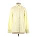 Lands' End Long Sleeve Button Down Shirt: Yellow Tops - Women's Size 12 Tall